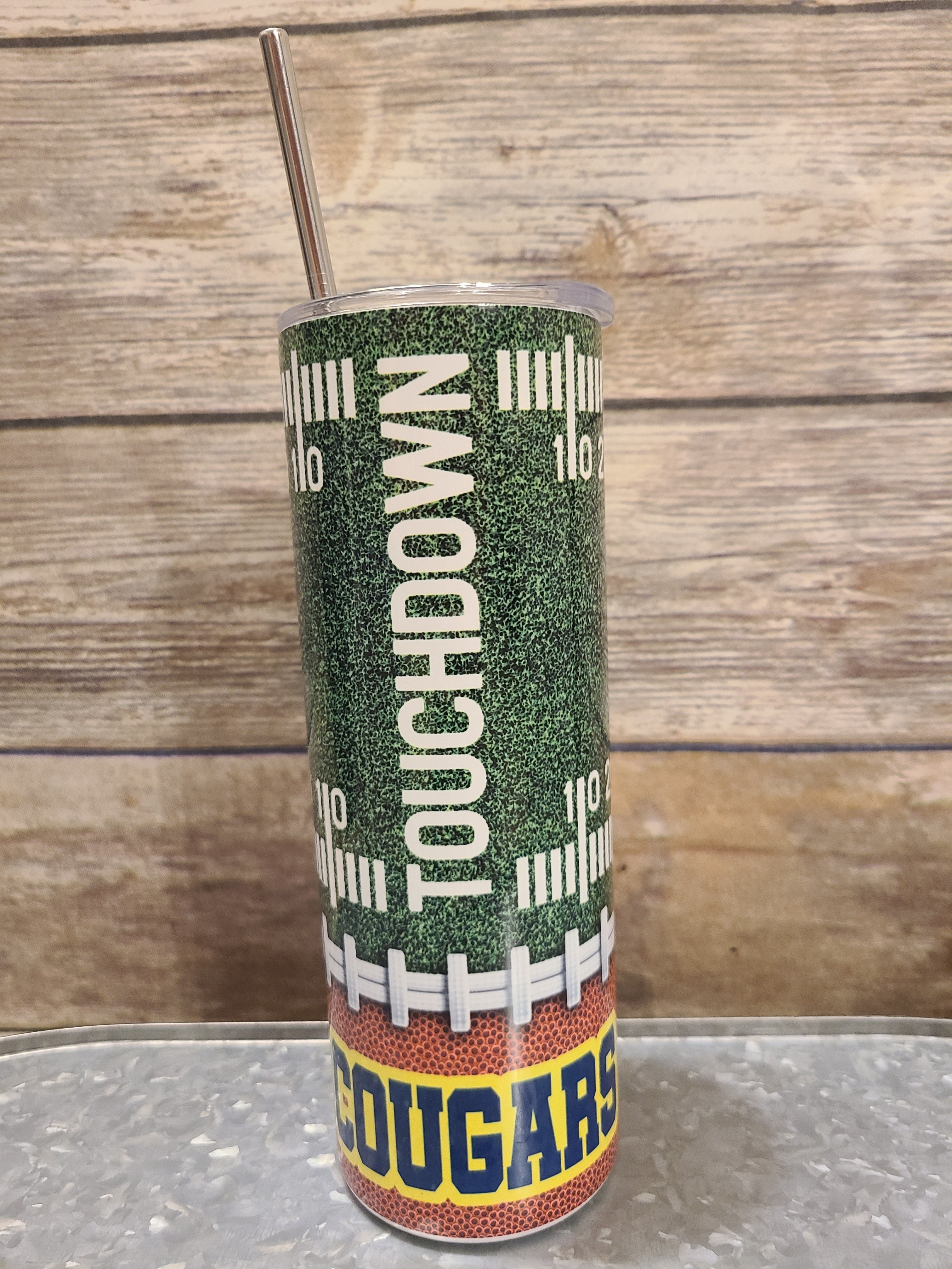 Football Field Tumbler Lick Run Creations