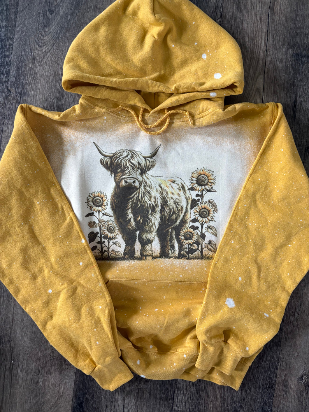 Sunflower Highland Cow