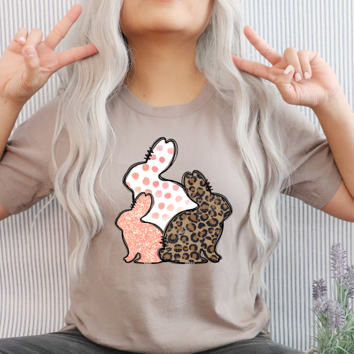 Leopard Bunny Trio Tee (Copy)