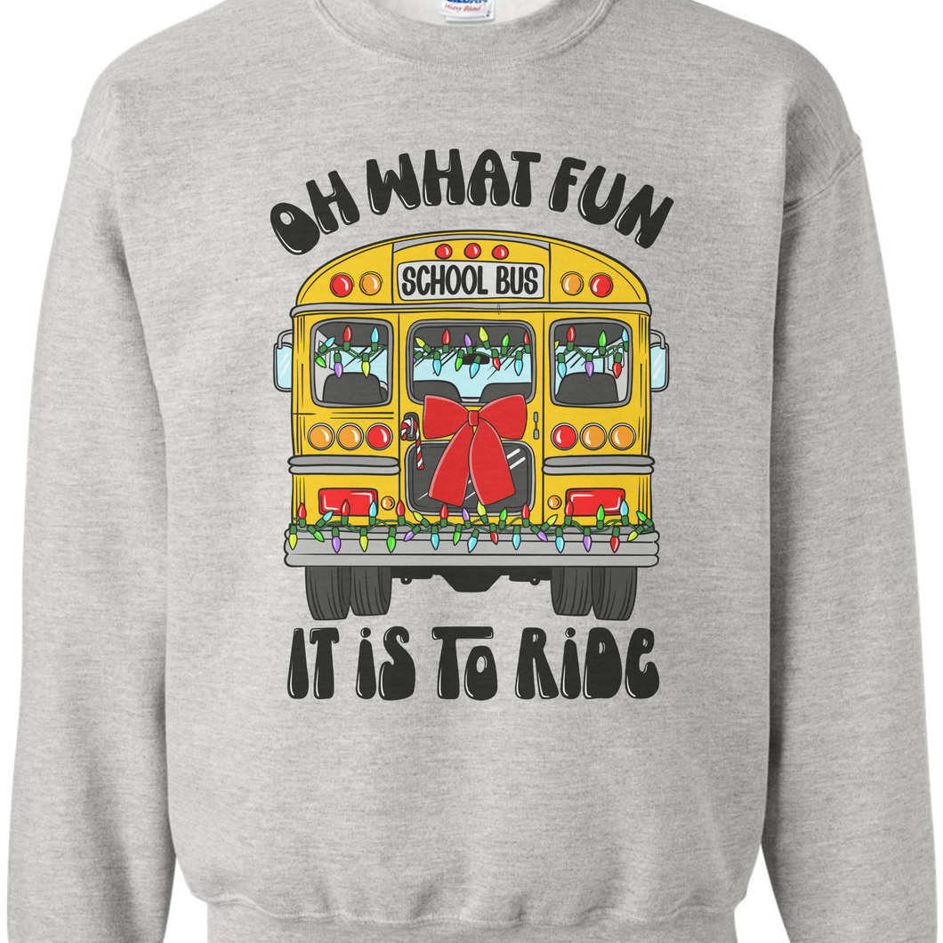 Oh What Fun Bus Crewneck
